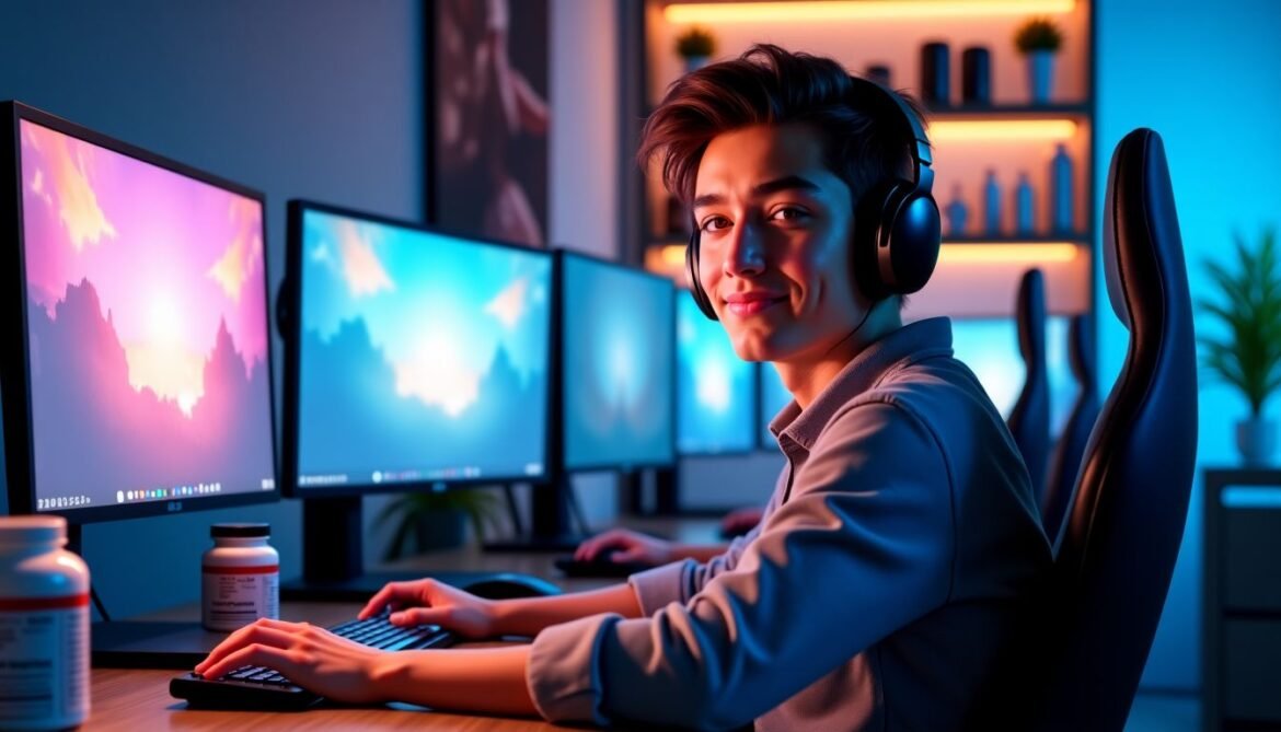 Existe-t-il des compléments alimentaires pour cheveux spécifiquement recommandés pour les gamers qui passent beaucoup de temps devant les écrans ?