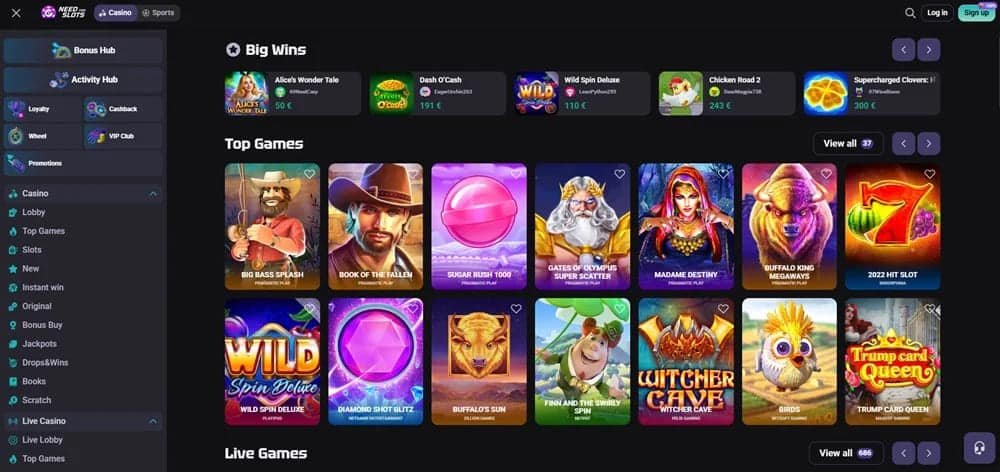 Need for Spin Casino – Avis & Bonus jusqu’à 2 500 $ + 250 Tours Gratuits