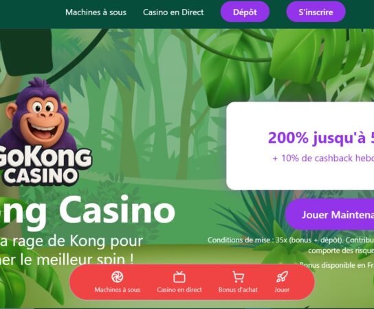 GoKong Casino ▷ Bonus 200% jusqu’à 5 000 € et cashback exclusif 2025