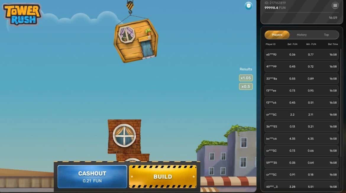 Tower Rush Avis : Le mini-jeu de casino de construction de l&rsquo;année