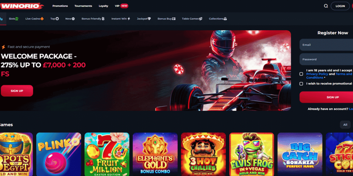 Winorio Casino ᐉ Jeux de casino, sportsbook et stratégies pour maximiser vos gains