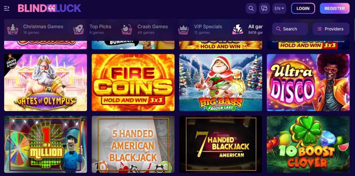 Blind Luck Casino Bonus 200% : Offre de Bienvenue 1500€