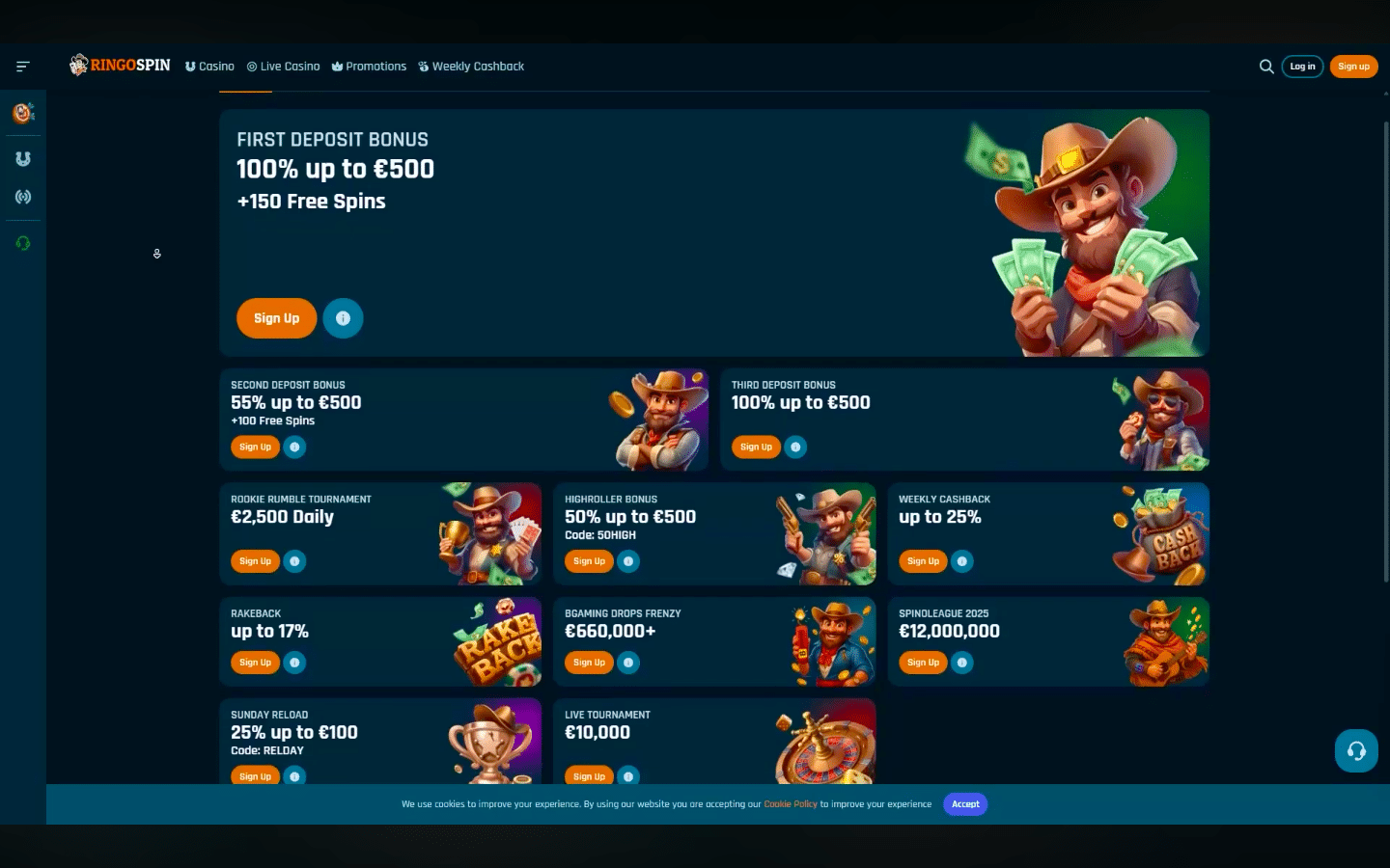 ringospin casino jeu bonus