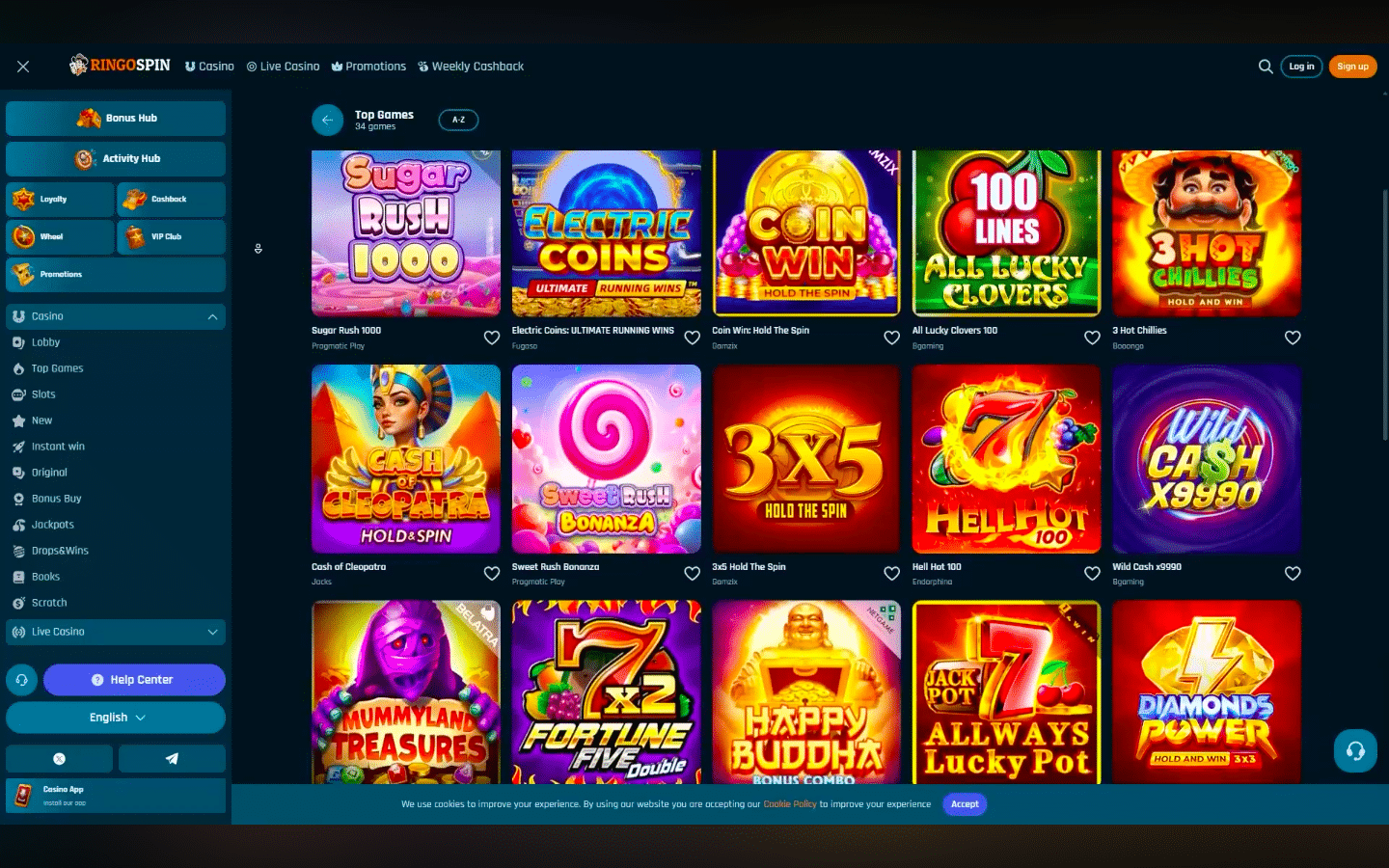 sûr Ringospin Casino pack de bienvenue image en Switzerland