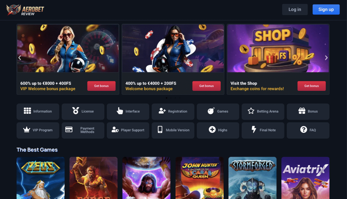 Aerobet Casino 400 % de bonus arnaque ? Avis réels des joueurs