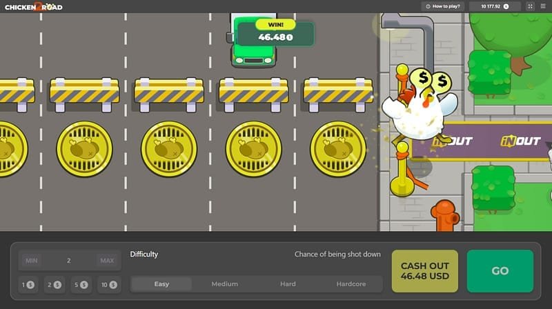 Chicken Road 2 en argent réel sur LolaJack - les étapes