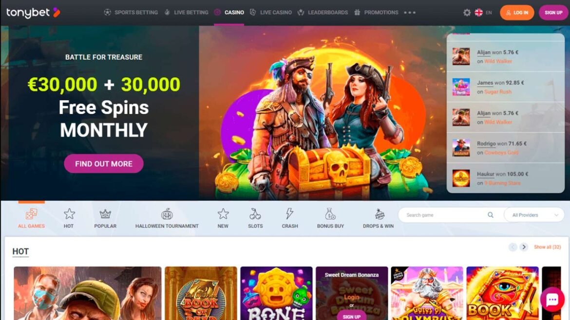 Tonybet expérience complète