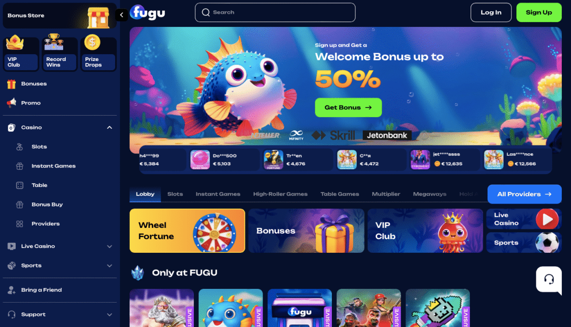Fugu Casino avis joueurs