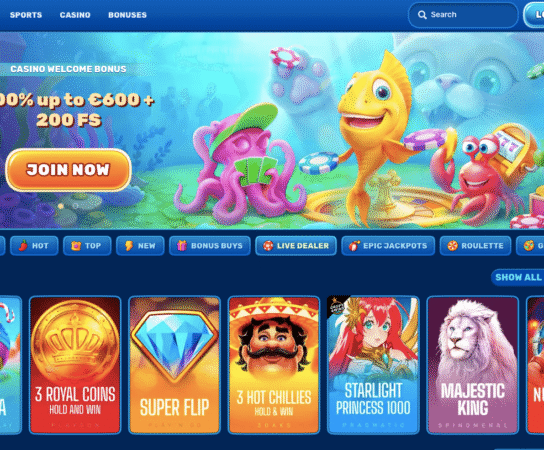 Spinfin Casino inscription